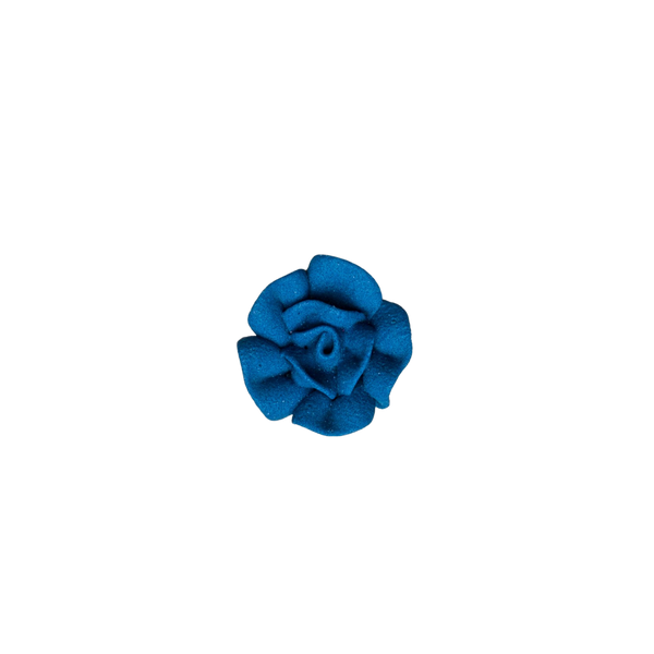 3/4" Royal Icing Rose - Small - Royal Blue