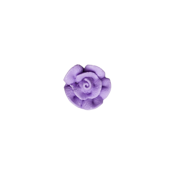 1" Royal Icing Rose - Medium - Lavender