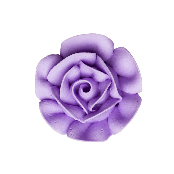 1.75" Royal Icing Rose - Large - Lavender