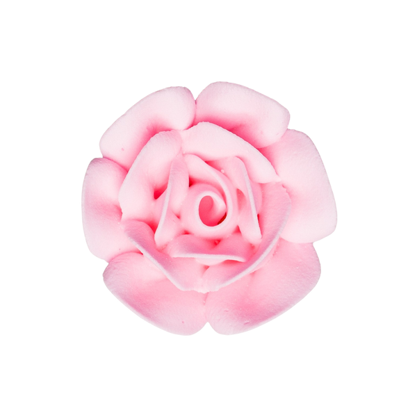 1.75" Royal Icing Rose - Grande - Rosa