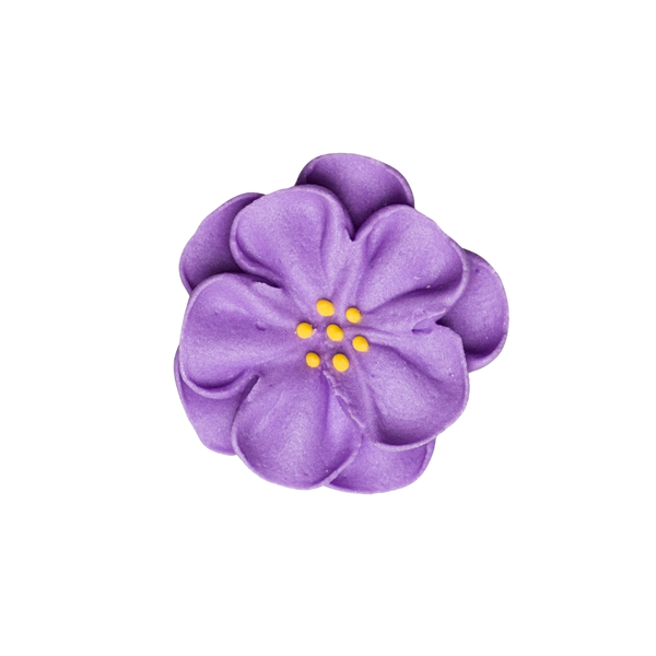 1.5" Royal Icing Dainty Bess Rose - Medium - Lavender