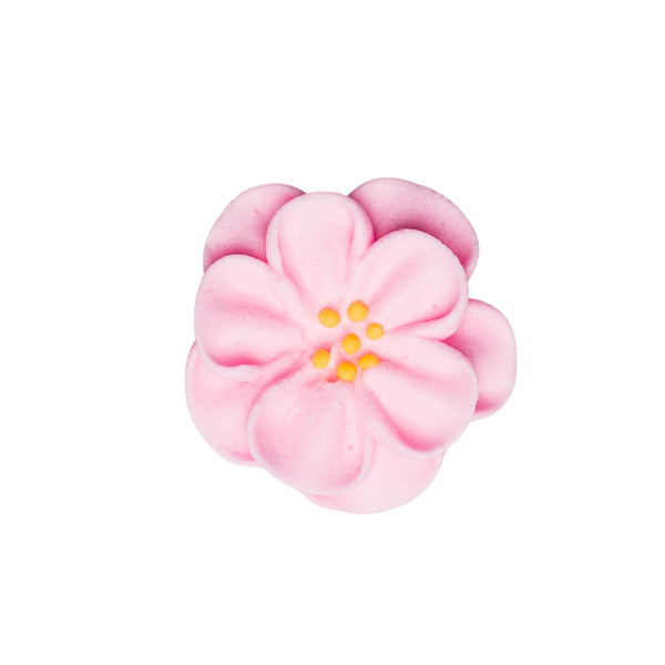 1.5" Royal Icing Dainty Bess Rose - Medium - Pink