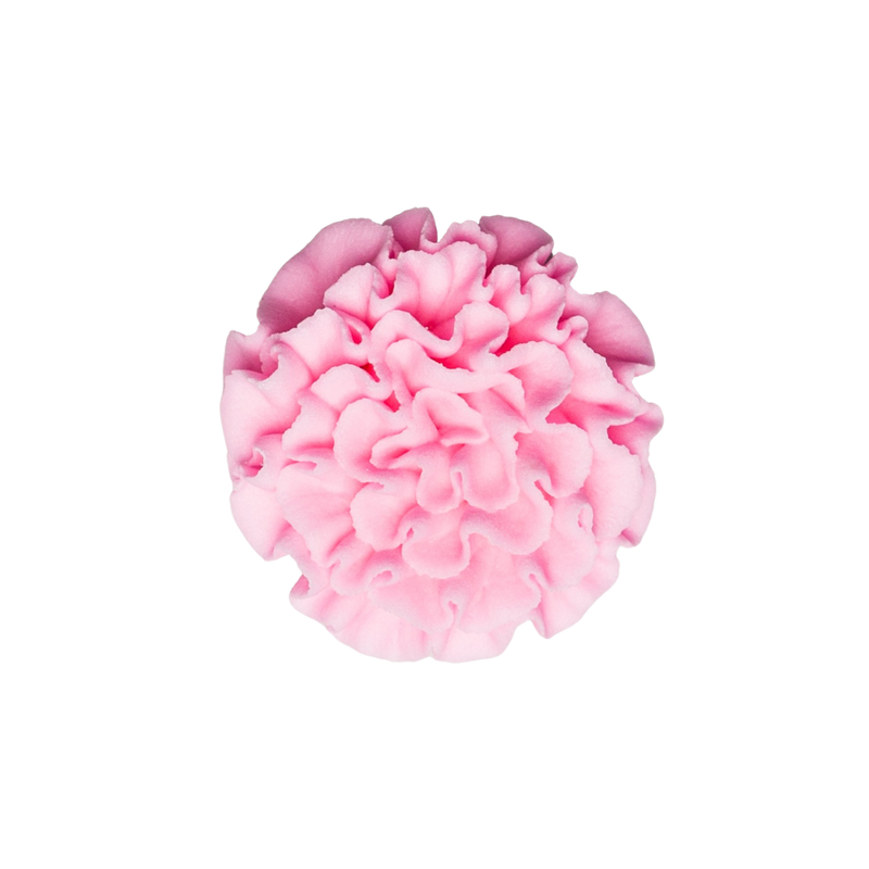 1.5" Royal Icing Carnation - Medium - Pink
