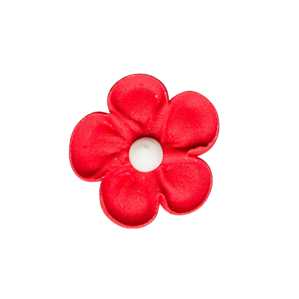 1.5" Royal Icing Blossom - Red