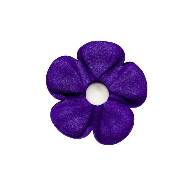 1.5" Royal Icing Blossom - Purple