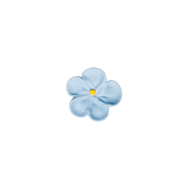 7/8" Royal Icing Forget-Me-Nots - Small - Blue