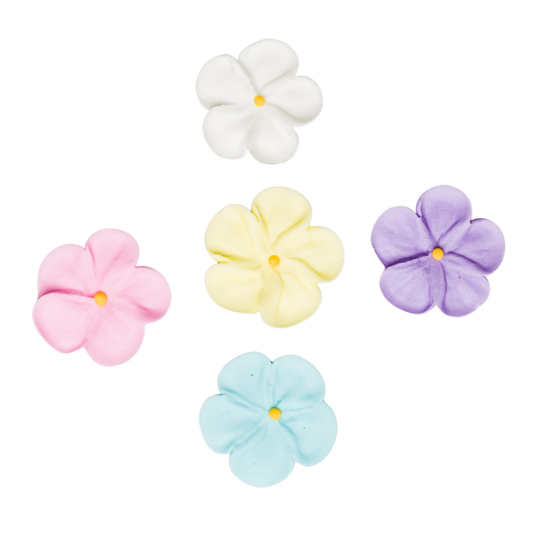 1.5" Royal Icing Forget-Me-Nots- Medium - Assorted