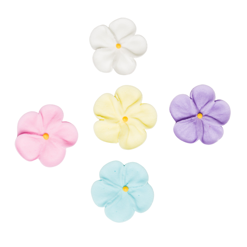 1.5" Royal Icing Forget-Me-Nots - Mediano - Surtido