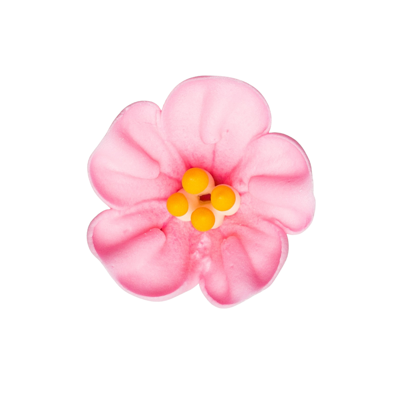 1.5" Royal Icing Petunia - Medium - Pink