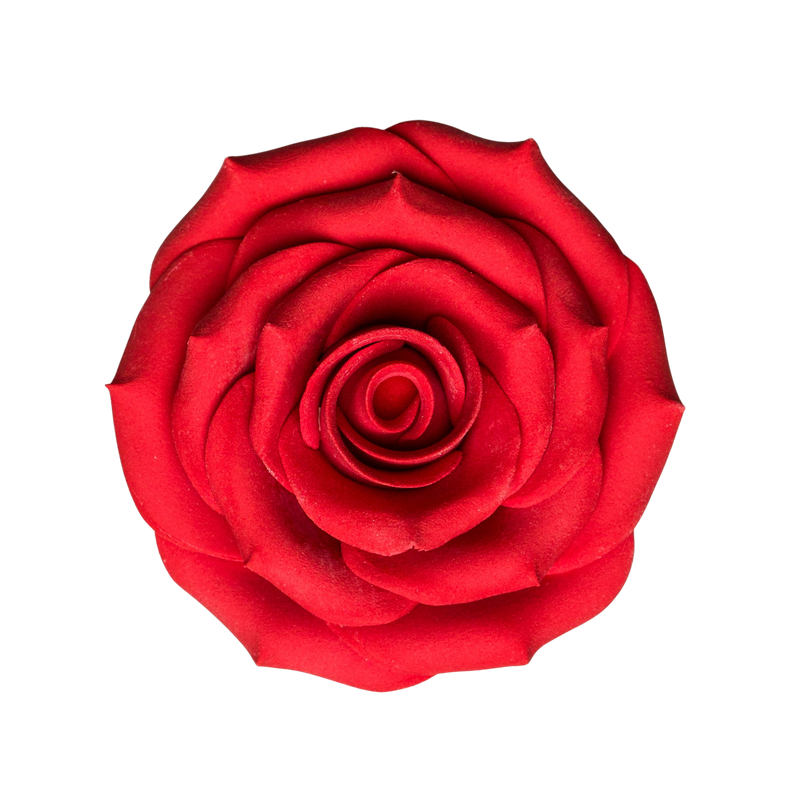 Rosa de azúcar de 2,5" - Rojo