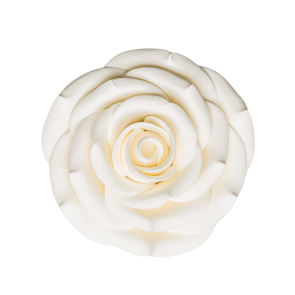 2.5" Sugar Rose - White