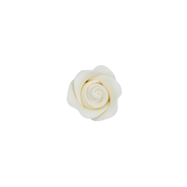 Rosa de té de 1" - Blanca