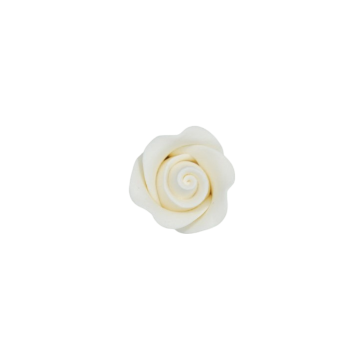1" Tea Rose - White