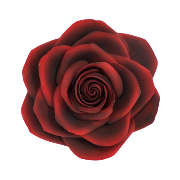 4" Dark Red Rose