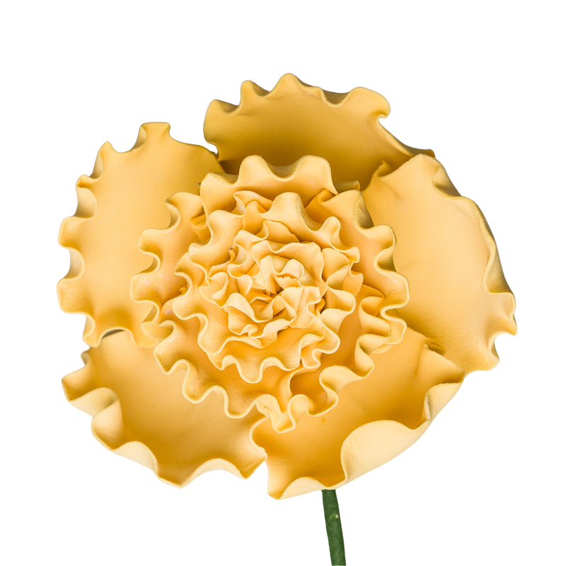 2.5" Carnation - Antique Yellow