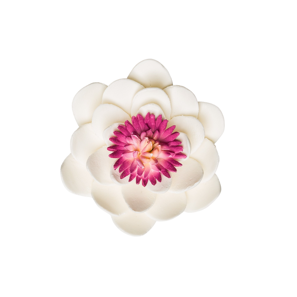 2.5" Lotus - White