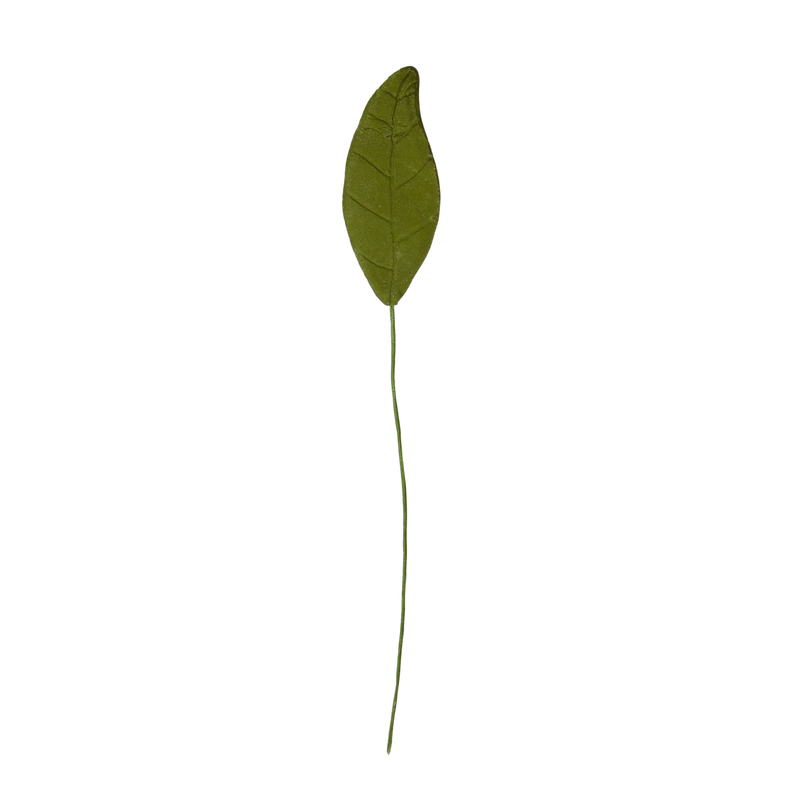 1.5" hoja de magnolia individual - verde