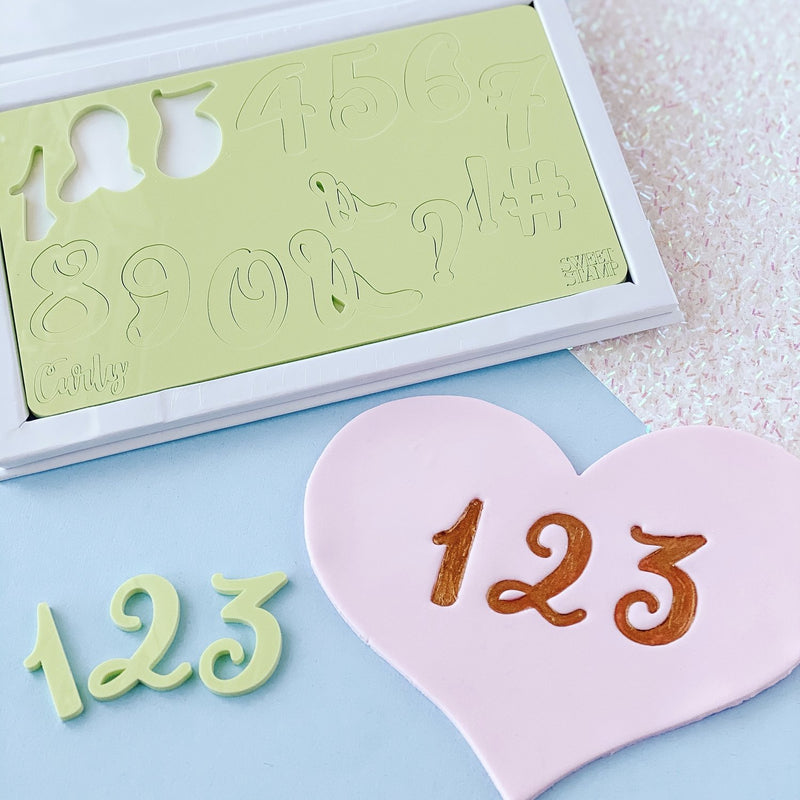 Sweet Stamp Letter Set - Curly Numbers