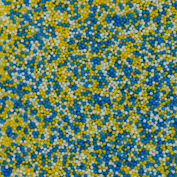 Cakerate Blue-Yellow-White Nonpareils 7oz