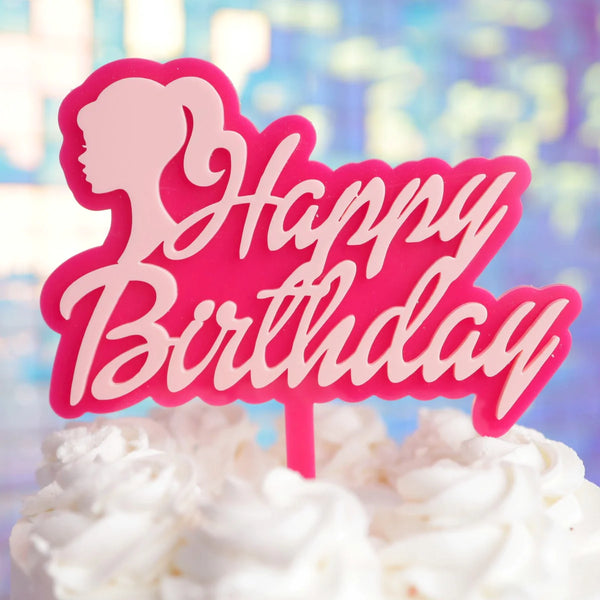Sweet Stamp Cake Topper - Dollhouse - Happy Birthday