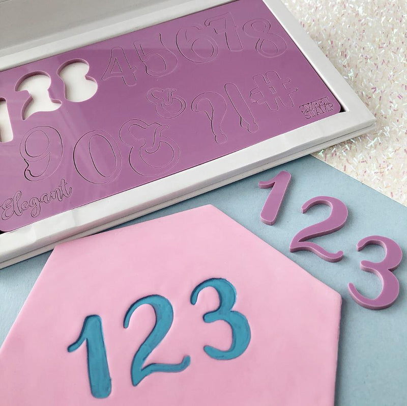 Sweet Stamp Letter Set - Elegant Numbers