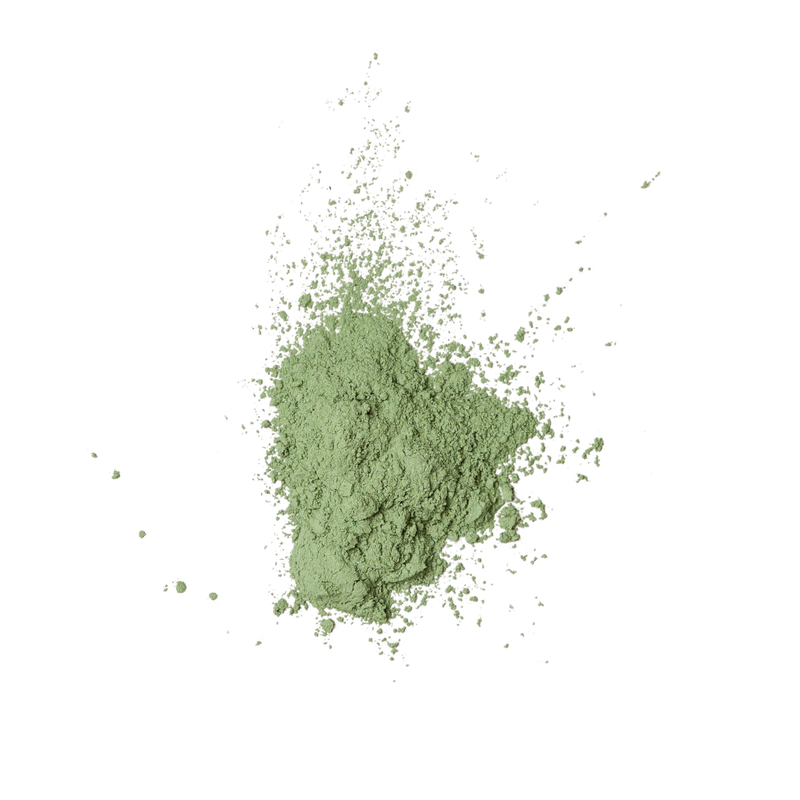 Polvo de pétalo verde musgo (comestible)