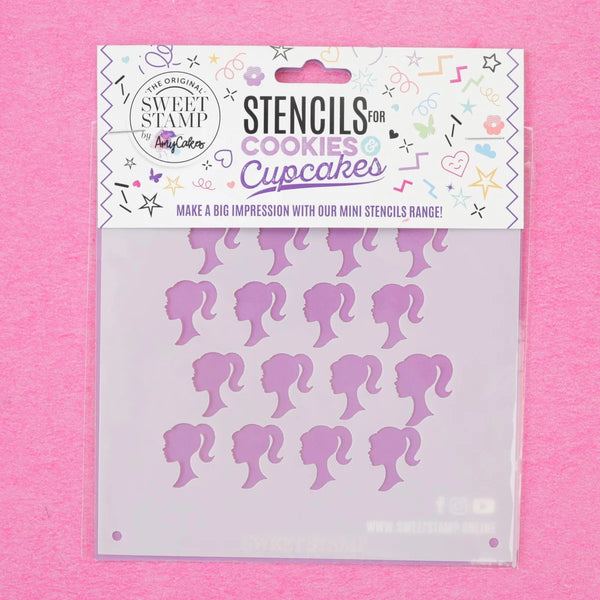 Sweet Stamp Stencils - Mini Cookie & Cupcake - Doll Silhouette