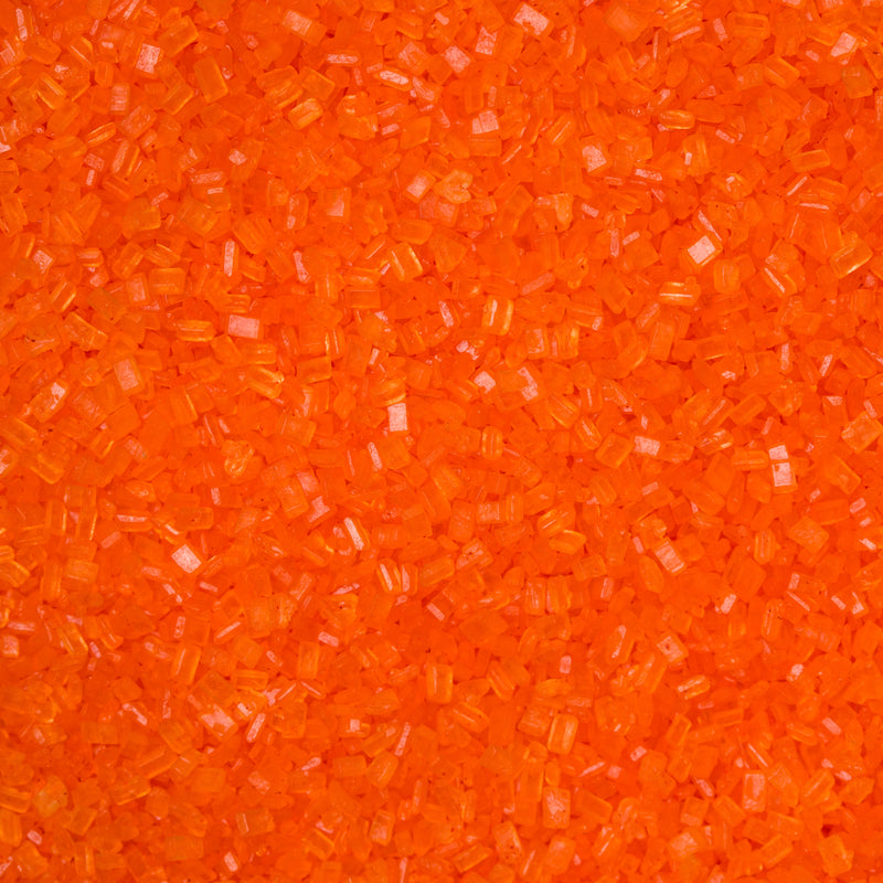 Cristales de azúcar naranja