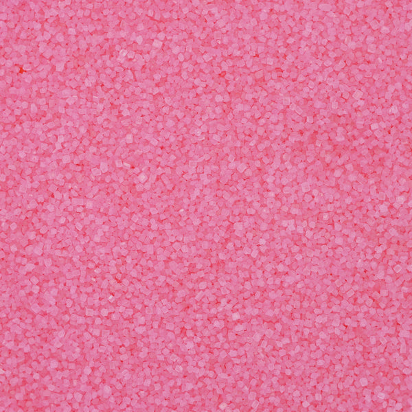 Cristales de azúcar rosa pastel