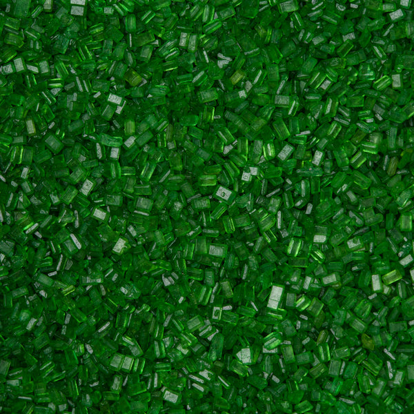 Cristales de azúcar verde