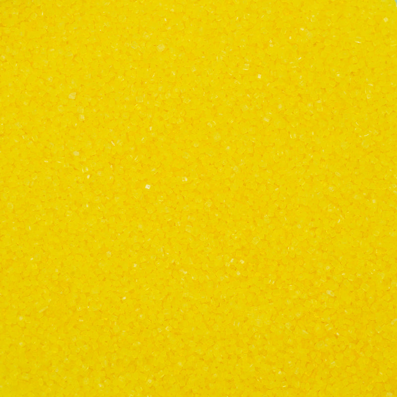 Cristales de azúcar amarillo limón