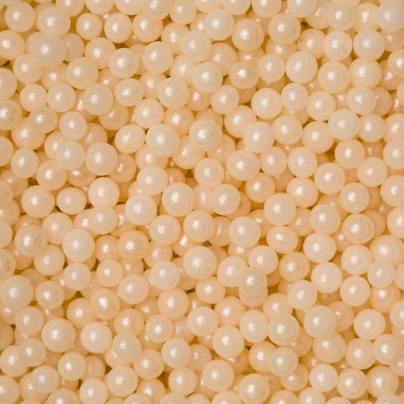 4mm Ivory Sugar Pearls