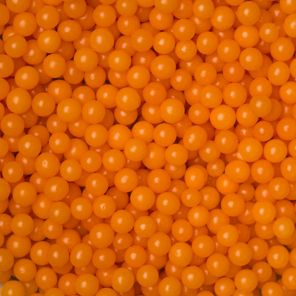 Perlas de azúcar naranja de 4 mm