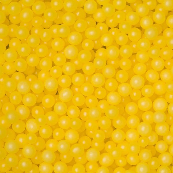 4mm Yellow Sugar Pearls