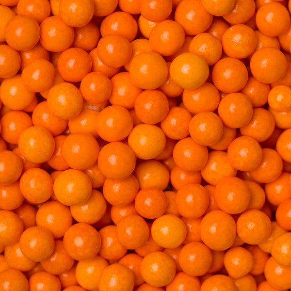 Perlas de azúcar naranja de 6 mm