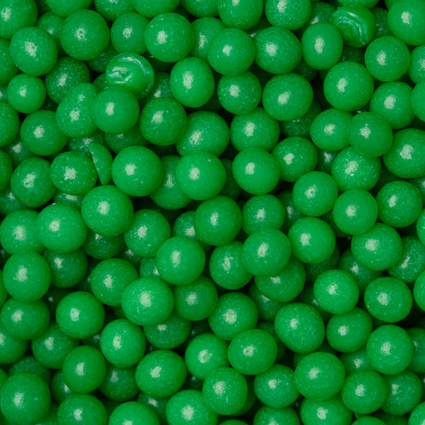 Perlas de azúcar verde de 6 mm