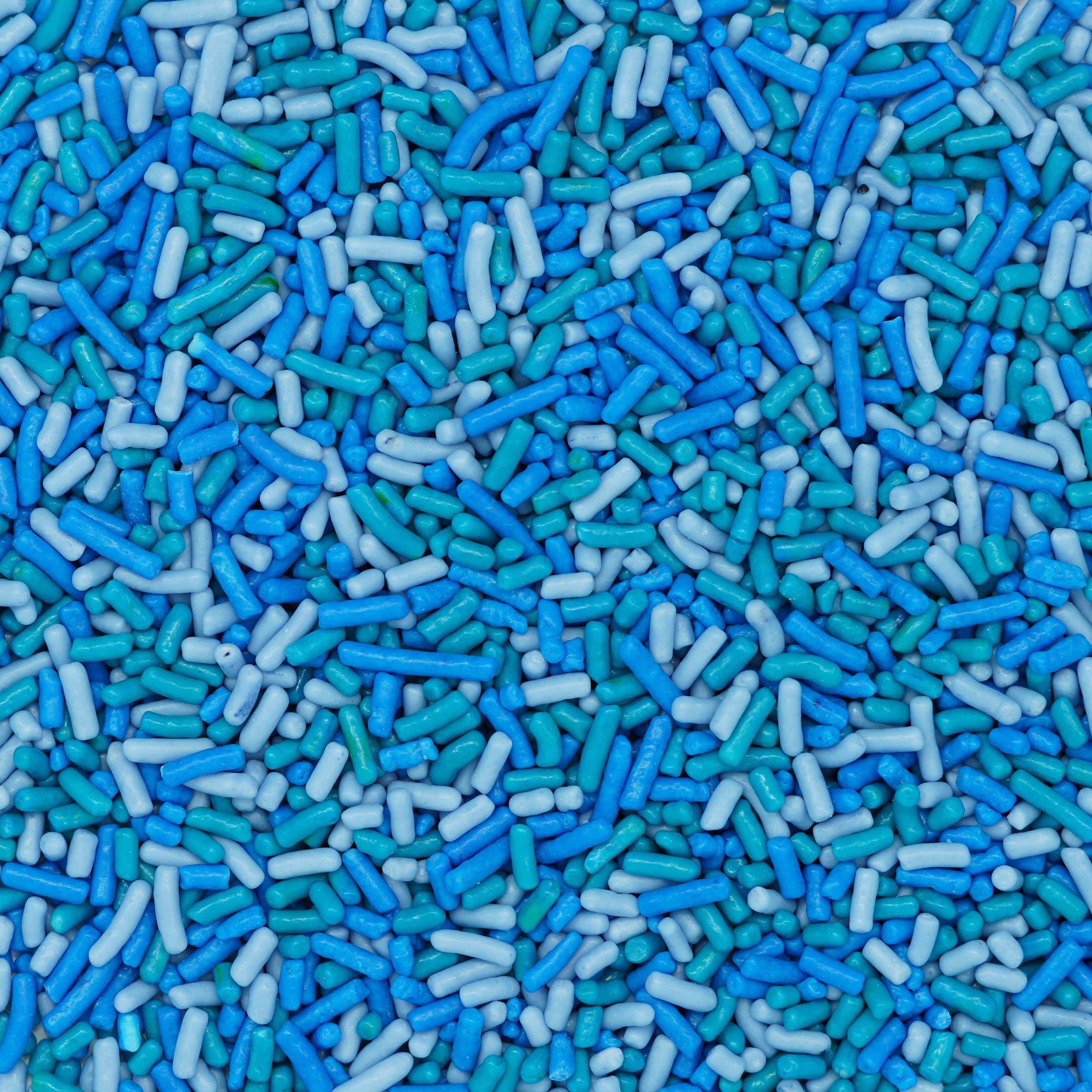 BlueTealLight Blue Sprinkles (Jimmies) Wholesale Sugar Flowers