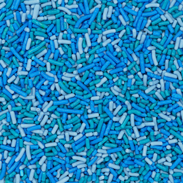 Sprinkles azul-verde azulado-azul claro (Jimmies)