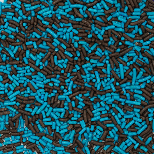 Teal-Brown Sprinkles (Jimmies)