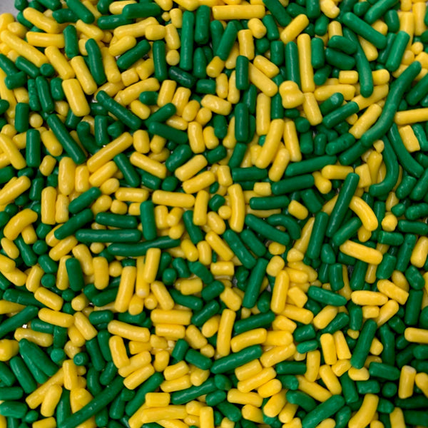 Chispitas de color verde amarillo (Jimmies)