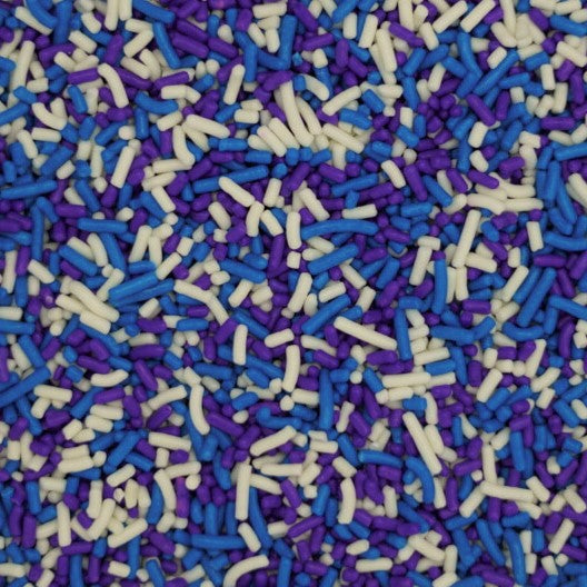 Blue-Purple-White Sprinkles(Jimmies)