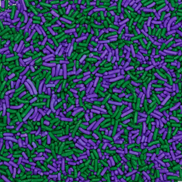 Sprinkles verde-púrpura (Jimmies)