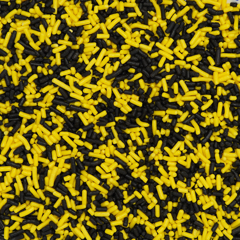 Yellow-Black Sprinkles(Jimmies)