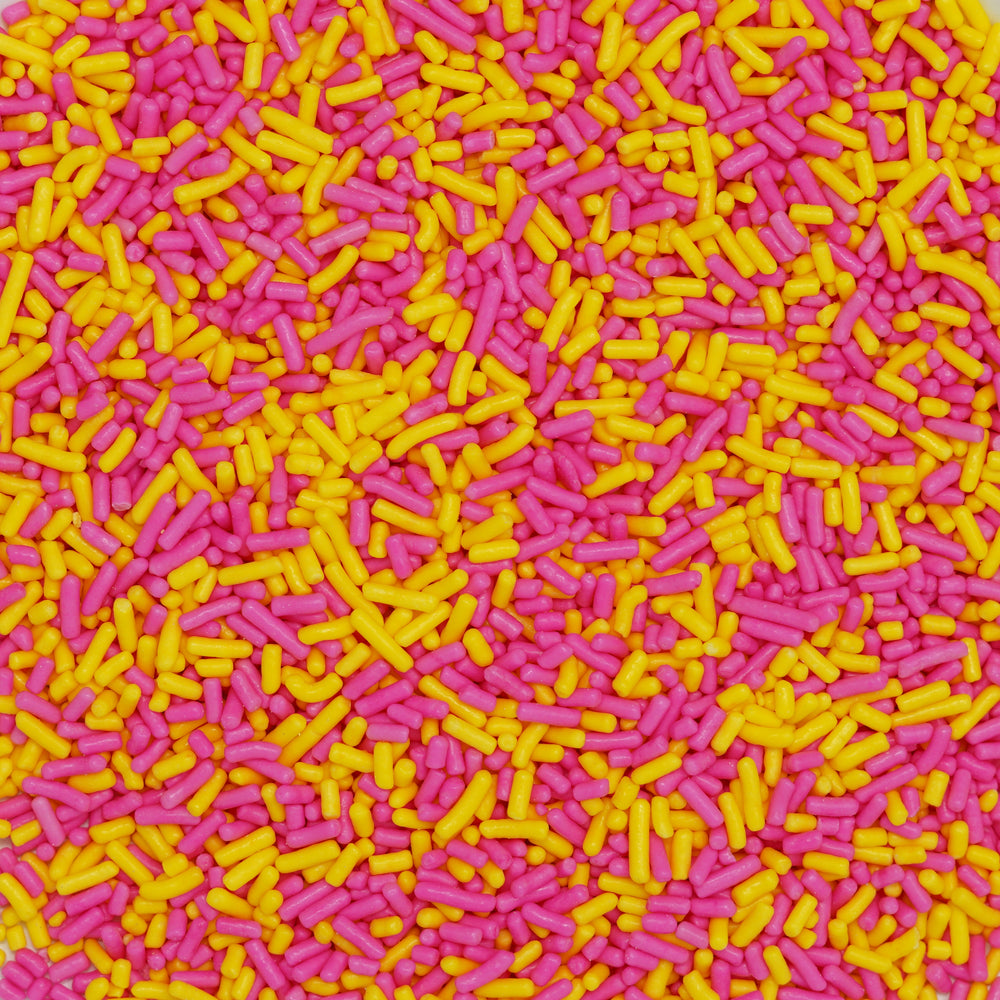 PinkYellow Sprinkles(Jimmies) Wholesale Sugar Flowers