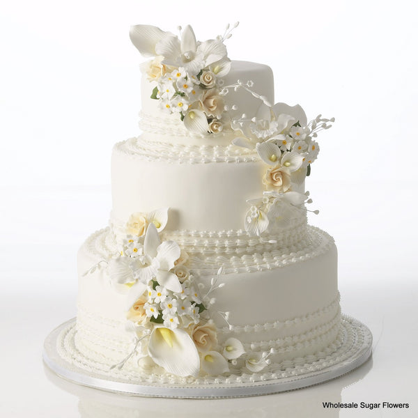 white lily wedding cake Charming Lilies Cake Kit – Wholesale Sugar Flowers