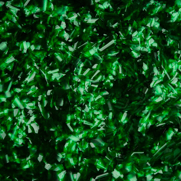 Edible Emerald Green Glitter Flakes