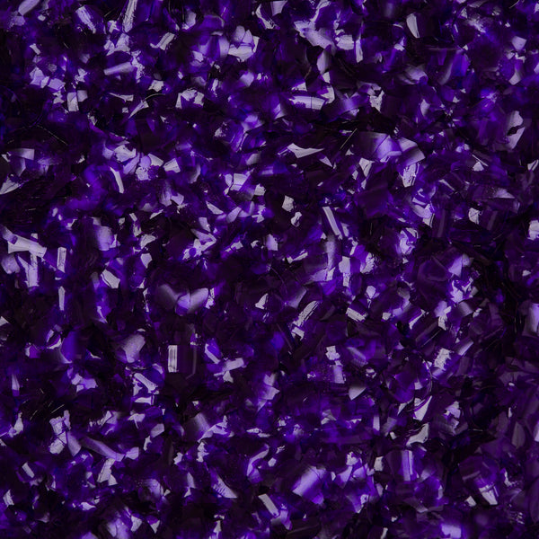 Copos de purpurina morados comestibles
