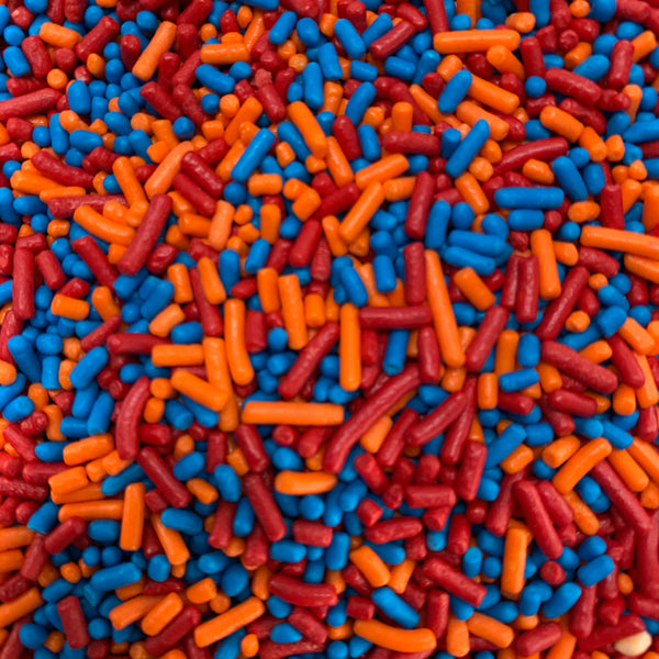 Red-Orange-Blue Sprinkles(Jimmies)